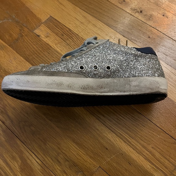 Silver Glitter Golden Goose Supertar - Picture 5 of 8